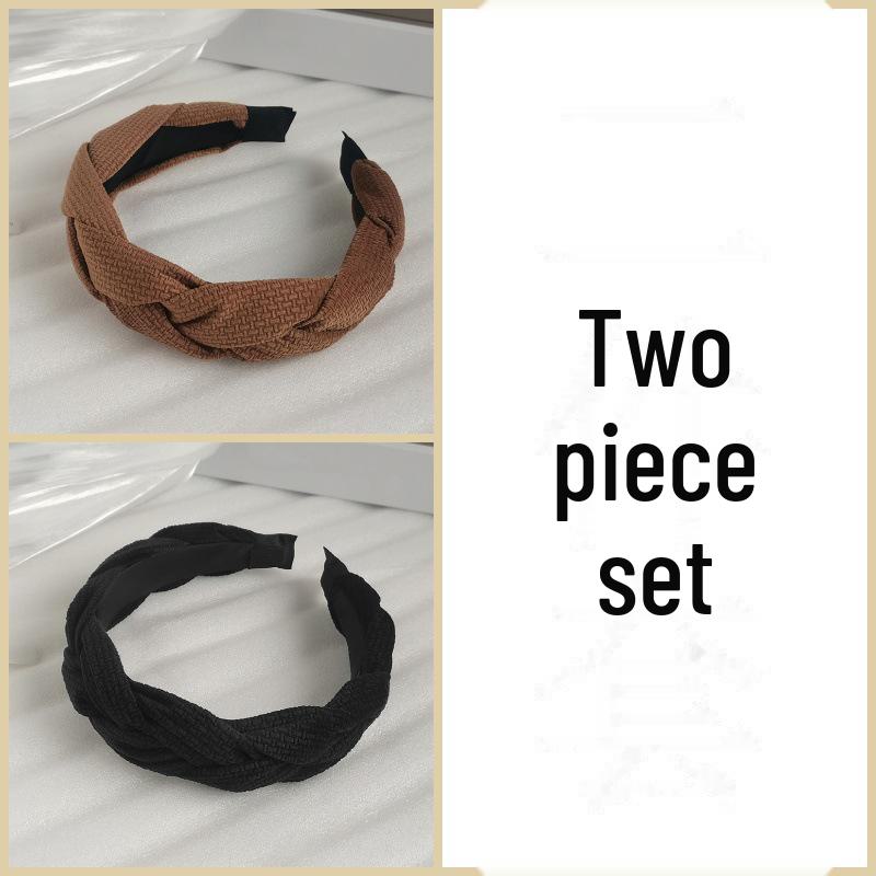 Women's Autumn & Winter Fashion Headband: Braided Fabric Hair Accessory