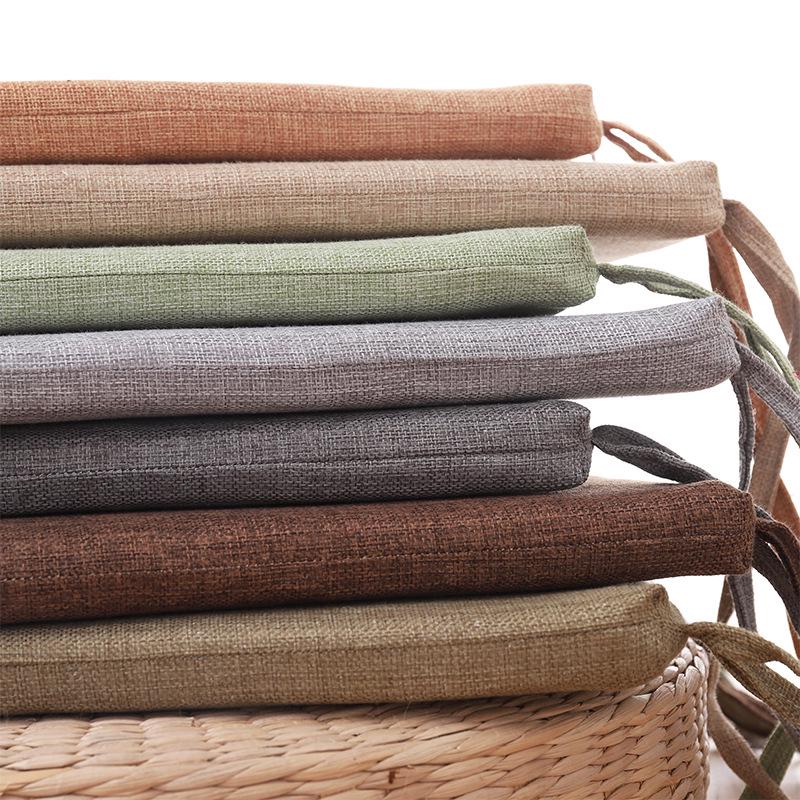 Καλοκαιρινό Βαμβακερό & Λινό Μαξιλάρι Καρέκλας για Φοιτητικές Εστίες, Σπίτια, Γραφεία και Σκαμπό