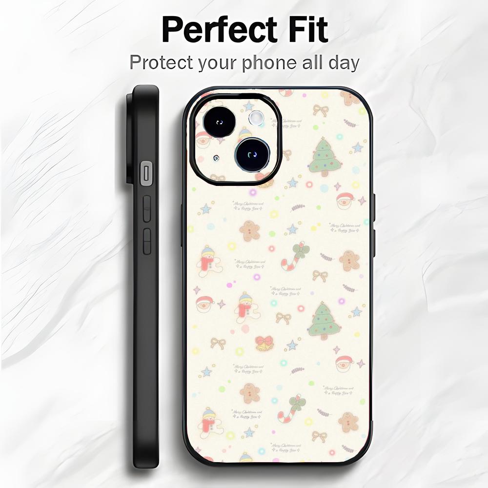 Christmas 1 Cute Holiday Design Art Phone Case Phone Case Soft Packaging Lightweight For iPhone17 16 15 14 13ProMax