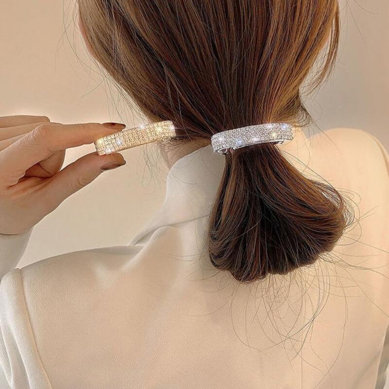 Iniro Hairpin Half-tied Cubic Women s Ponytail Half-moon gold