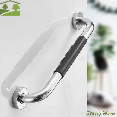 Stainless Steel Shower Handle Silicone Handrails Anti Slip Toilet Handrail Prevent Falls Thicken Towel Bar Elderly Safety