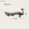 Vintage Exquisite Brass Peacock Figurine Animal Decor For Home Shelf/Desk, Lucky Peacock Ornament & Collectible Gift