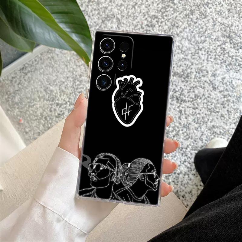 Singer PNL QLF Rapper Heart Clear Case For Samsung Galaxy S26 S25 S24 S23 Ultra S20 S21 FE S22 Plus S26 Ultra S25FE Phone Cover