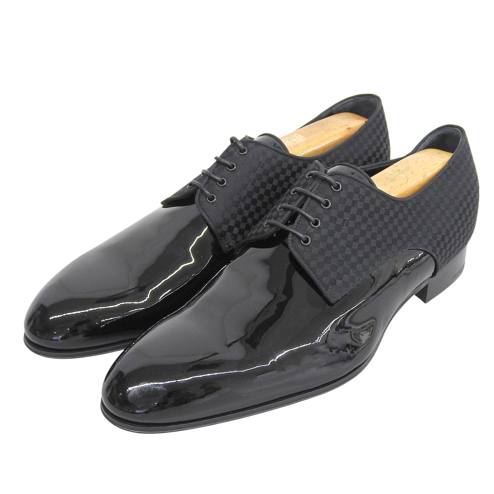 Excellent LOUIS VUITTON Dress shoes Solferino Line black Patent leather mens 6.5 Used