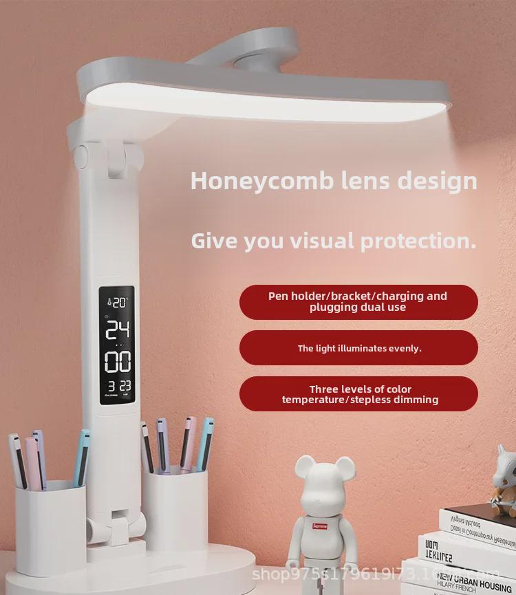 Desk Lamp: LED, Multifunctional, Folding, Eye-Protective Reading Lamp for Students and Kids.