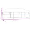 Folding Party Tent Pop Up with 5 Side Walls 3 X 9 M Blue