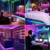 5V USB RGB Neon Strip Light Music Sync Waterproof Flexible LED Rope with 24Key Remote for Room Wall Kitchen Party Decor Lighting