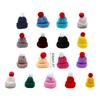 Collection of 10 Mini Knitted Hats for DIY Crafts Decorations for Home Bedroom Crafts Making Supplies