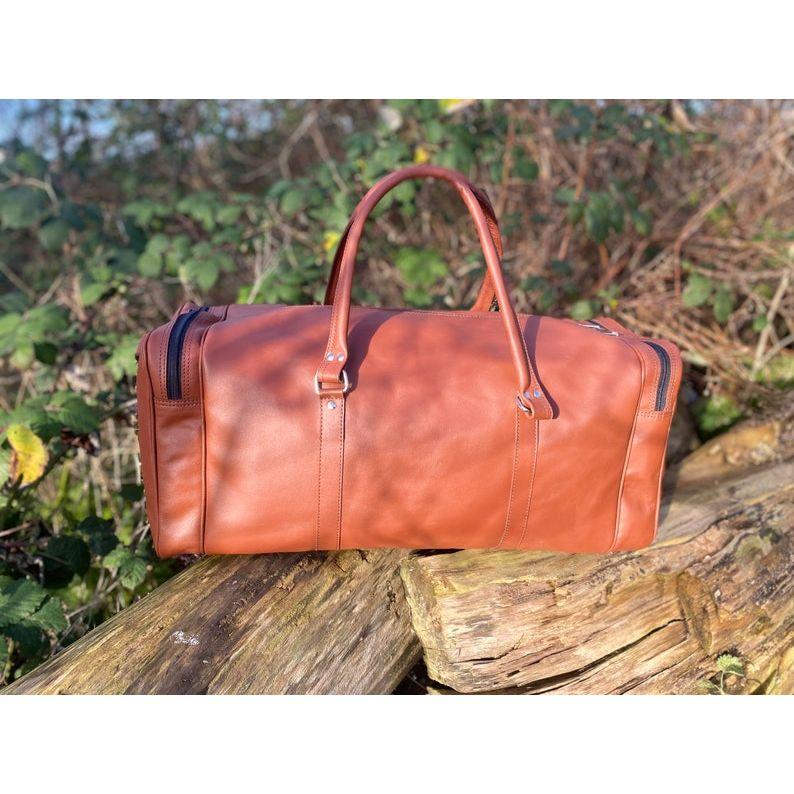 Travel Bag, Duffle Bag, Travel Holdall, Cabin Luggage, Holdall, Lightweight Luggage, Carry On Baggage, Brown Gym Bag, Workout Bag Leather
