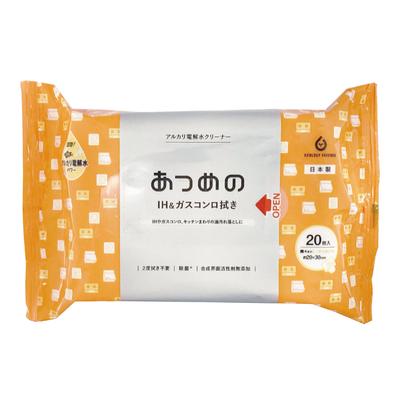 Hattori Paper Cleaning Sheet Alkaline Electrolyzed Water Cleaner Wet Sheet Thick IH Gas Stove Wipe 20 Sheets Collected 20 X 30cm Made In Japan Approx.