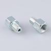 AC PERFORMANCE 3/8x24 Inverted Fittings Zinc Steel 2PCS 23mm OAL | Female Inverted To Male Thread Adapter, Zinc-coated Steel for Automotive Brake