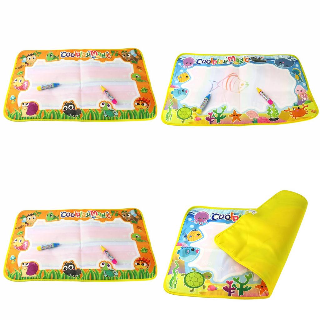 Reusable Cloth Water Drawing Mat Ocean Animal Doodle Board Sensory Play Educational Toy For Kids Toddlers