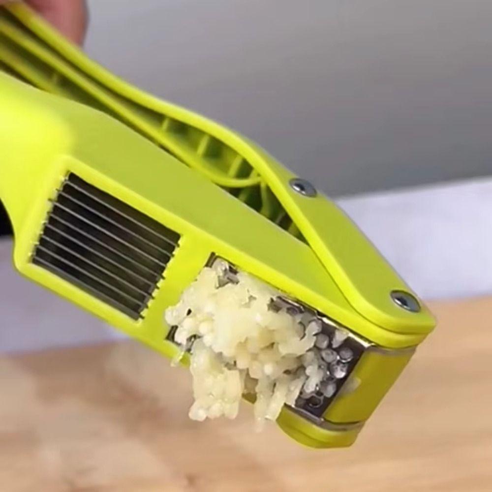Stainless Steel Garlic Slicer Manual Type Garlic Masher Portable Garlic Crusher Kitchen Use