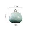BRCeramic Tea Jar Sealed Storage Jar Chinese-style Retro Storage Can Tank Porcelain Pot Tea Box Organizer Canister Tin CanEY