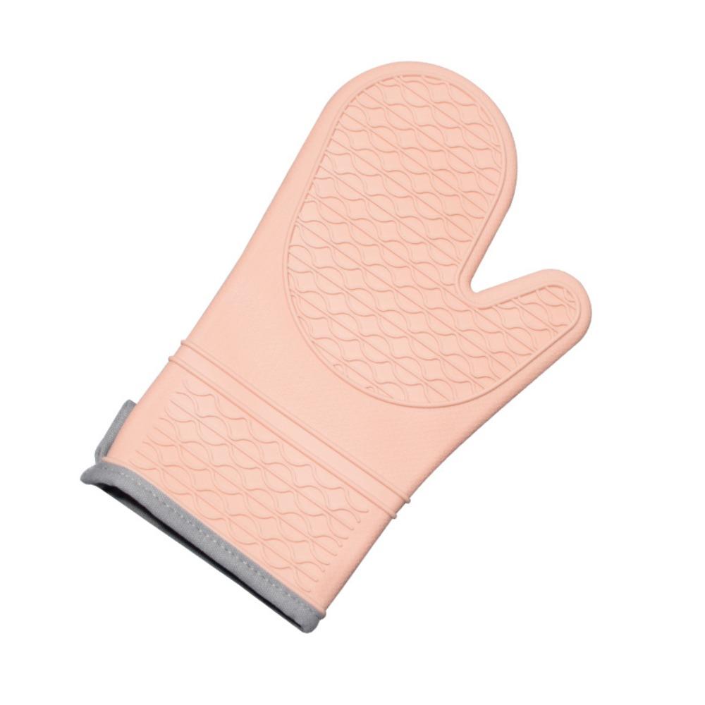 Silicone Heat Resistant Mitts Non-Slip Grip BBQ Gloves Food Grade Kitchen Potholder  Household