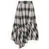 MO&Co. Women's High-Waist Plaid A-Line Midi Skirt