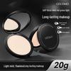 GECOMO Magnetic Feather Setting Powder Foundation: Long-lasting Brightening Concealer for Even Skin Tone and Dullness.