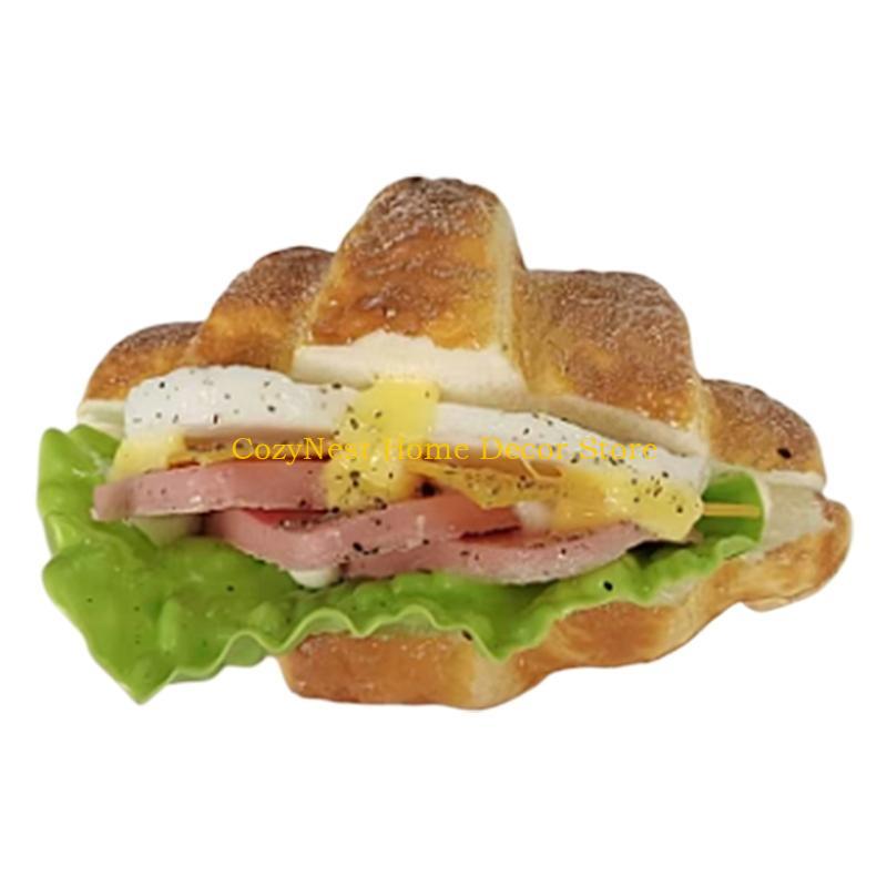 92MF Simulation Croissants Toy for Decoration Display Photography Props
