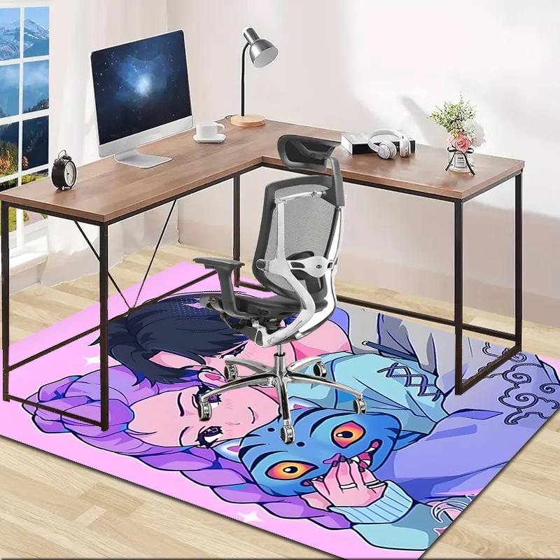1pc KPop Demon Hunters18 Design Area Rug - Non-Slip, Soft & Cozy Floor Mat for Living Room, Bedroom, Office - Indoor/Outdoor Decorative Carpet