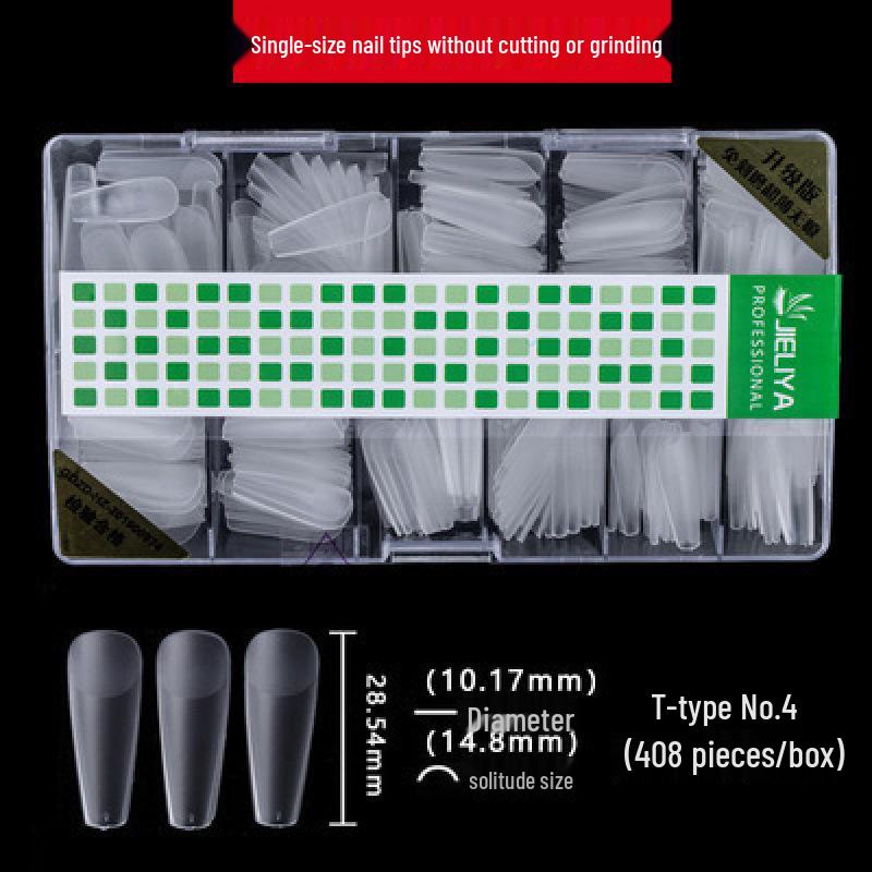 Single Number Frosted Ultra-Thin Nail Tips - Small Size, Traceless, Refillable, Half/Full Stick, Free Carving.