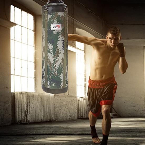 Canvas Boxing Bag Hanging Design High Strength Good Toughness Empty Punching Bags for