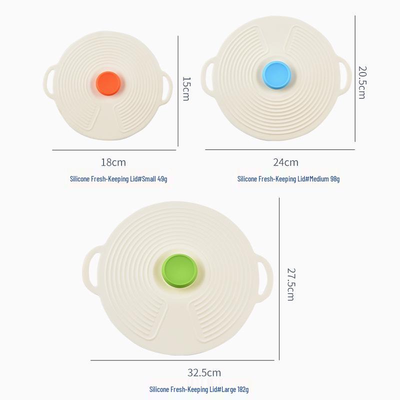 Silicone Fresh-Keeping Lid - Microwave & Splash-Proof Seal for Bowls, Pots, Plates