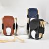 Golf Ball Waist Bag with Clip Waterproof Faux Leather Golf Ball Tee Tools Accessories Organizer Pouch Holder Men Women Golf Enthusiasts Gift