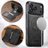 iPhone 17 Pro Max Flip Case with Card Slot, Magnetic Snap, Wireless Charging, Stand Function, and Leather Finish