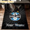 Custom Name Gremio Football Club Emblem Rug Office Rug Chair Mat Non Slip Carpet Rugs for Bedrooms Dining Room Living Room Home Decor Gifts