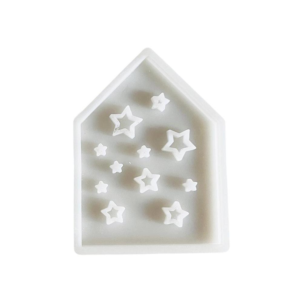 

Hollow Splicing House DIY силиконовая форма гипсовая звезда украшение Love Mold House Light Candle Hol Y8L5 F-1pcs