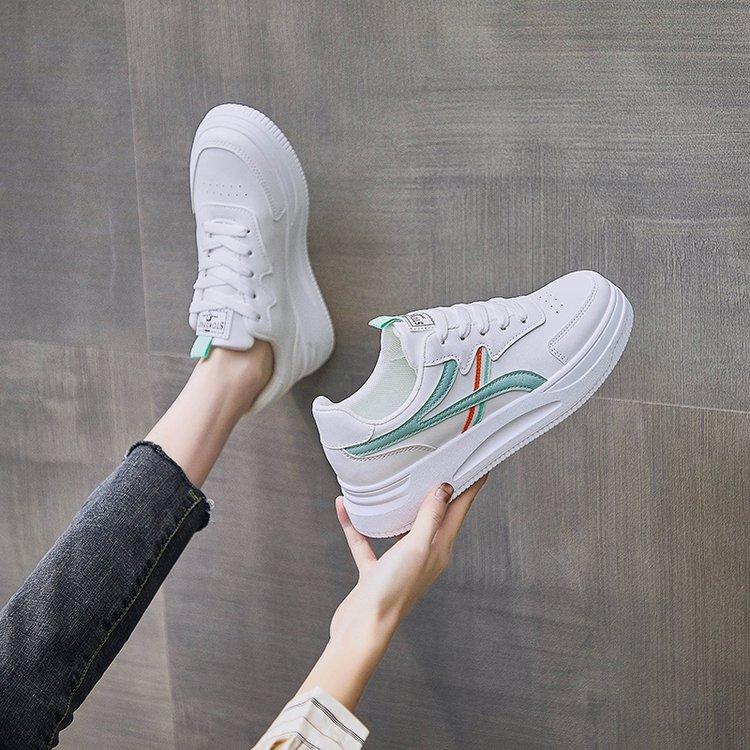 Foreign trade single shoes women's 2025 autumn women's shoes rubber soft sole students Korean version of sports and leisure white shoes