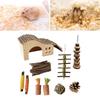Hamster Chew Toy Cage House Toy Rattan Ball Biting Resistant Rabbit Toy for Small Animal Guinea Pigs Boredom Toy10PCS