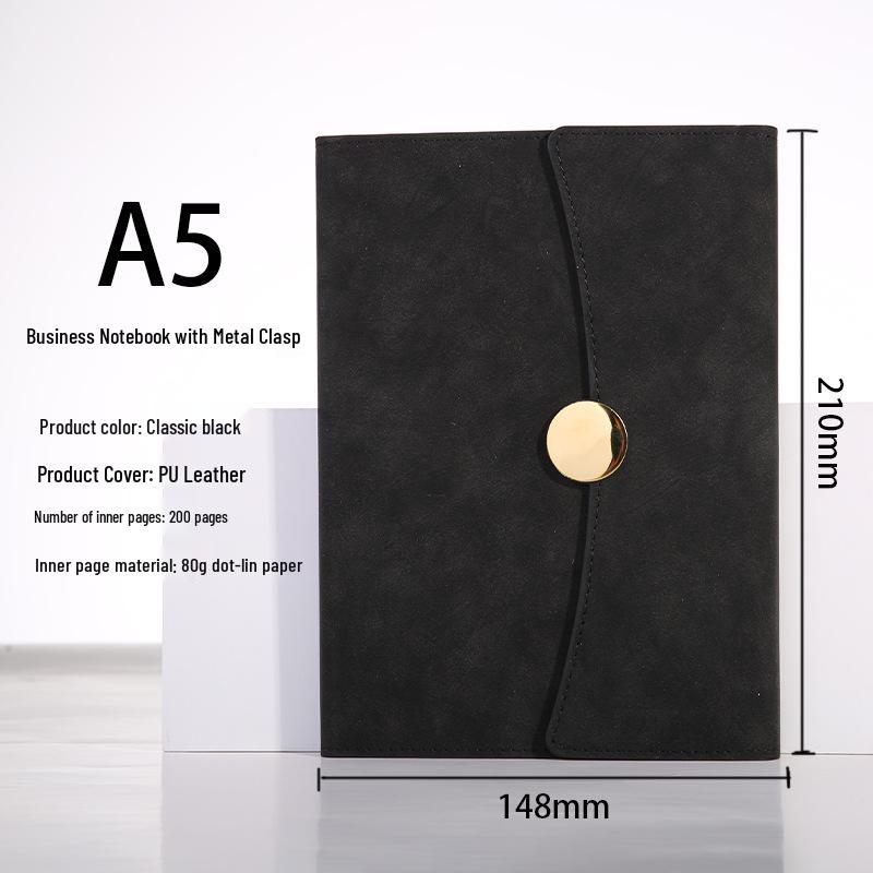 Premium Three-Fold Laptop Gift Set with Custom Corporate Logo - High-End Business Meeting Notebook