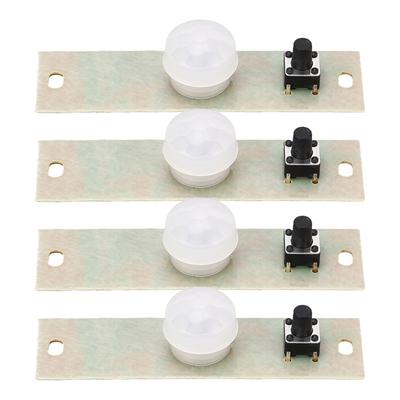 4Pcs Solar Lamp Circuit Board Infrared Body Induction Controller Module 3.7V Electronic Component