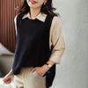 Woman Sweaters Sleeveless Knit Vest Loose Round Neck Sweater Female Femme Chandails Pull Hiver