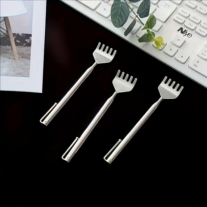 1pc Retractable Back Scratcher Stainless Steel Adjustable Massage Tool with Ergonomic Handle, Portable Itch for Hard-to-Reach Areas, Travel-Friendly