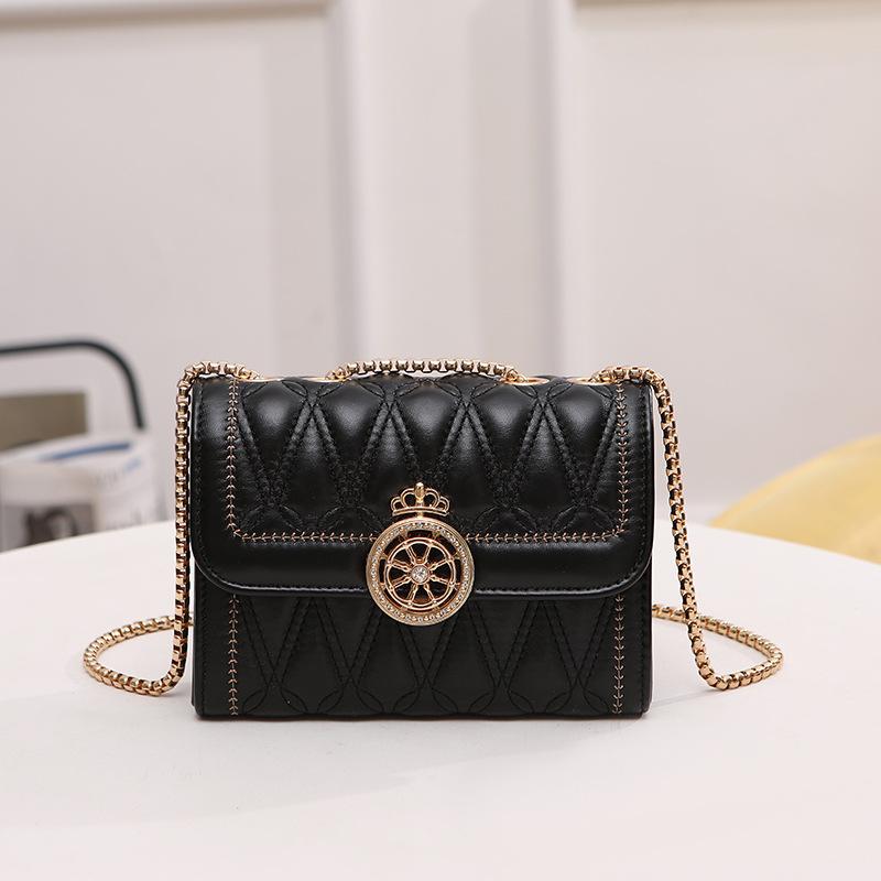 Embroidered Square Bag, One Shoulder Crossbody Women's Bag, Urban Simple and Versatile, Niche Texture One Piece