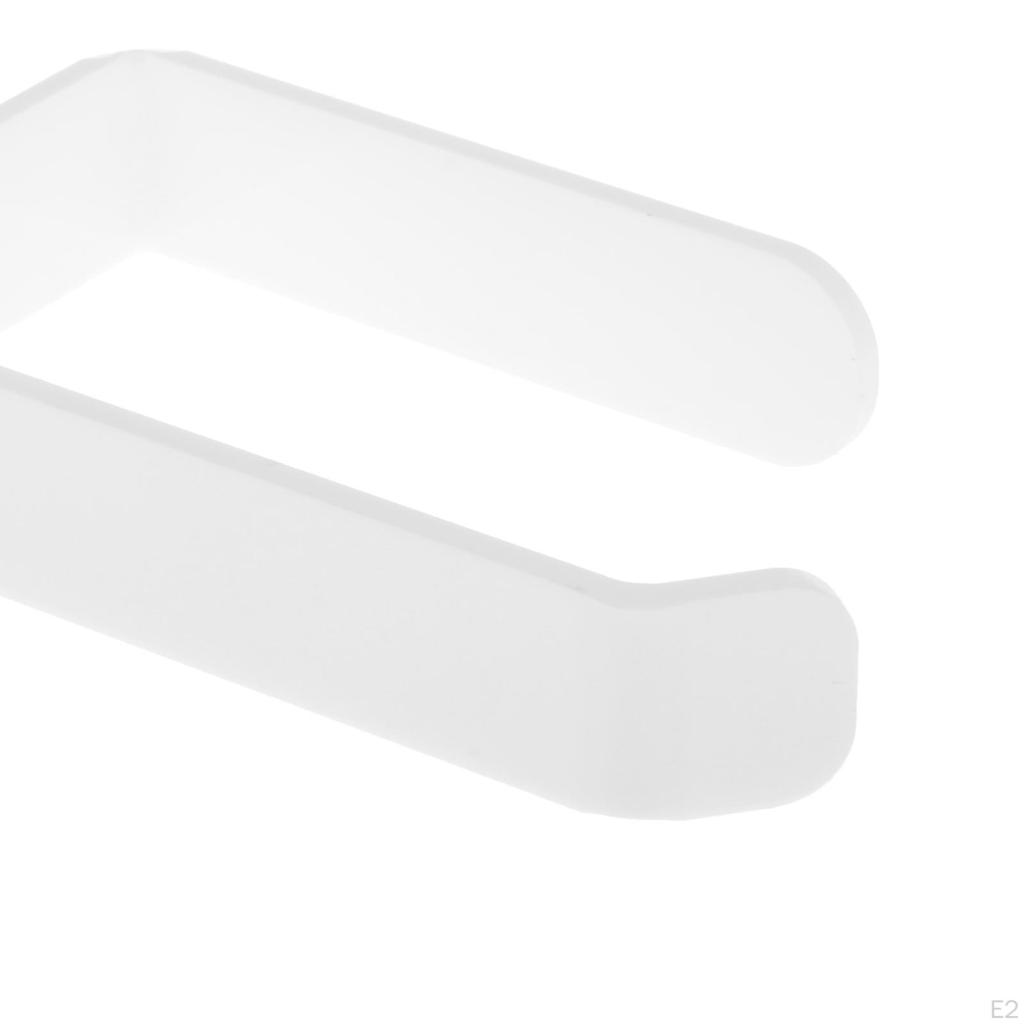 White Holder, for Bathroom Modern Toilet, Wall Mounted, Paper Dispenser and Hangers,Modern Square