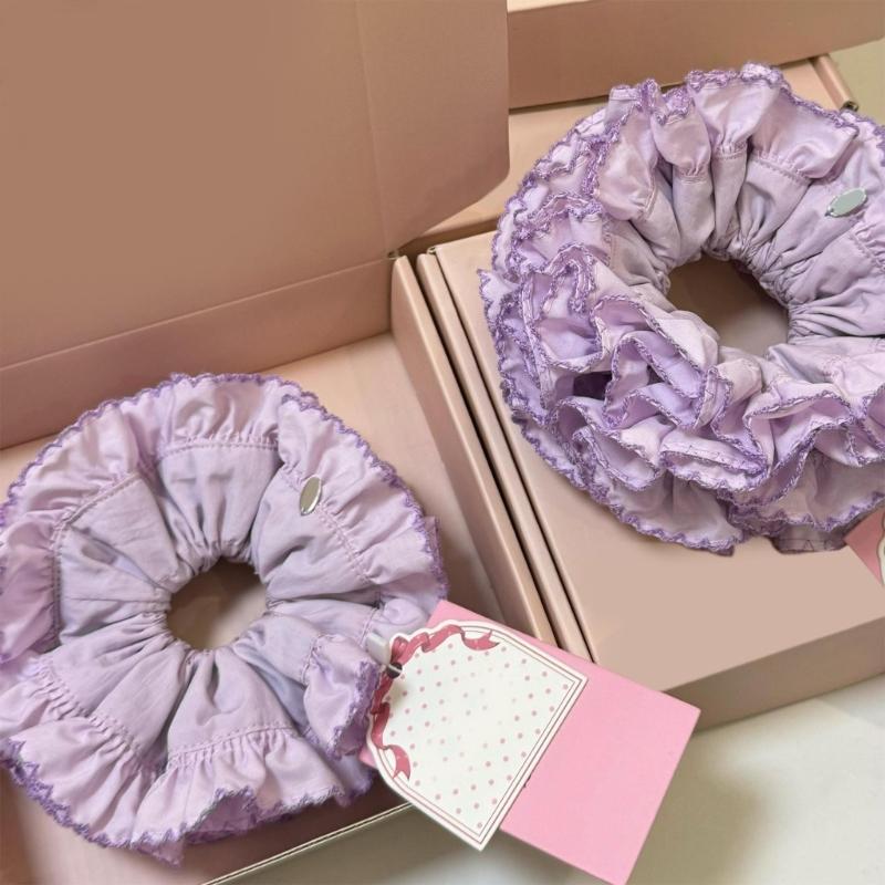 Soft Fabric Hair Accessory Soft Elastic Hair Band Pleats Scrunchie Hair Decoration For Daily Wear And Special Occasion