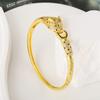 European and American Fashion Trend Retro Hip-hop Jewelry Cool Micro-paved Zircon Leopard Bracelet for Women