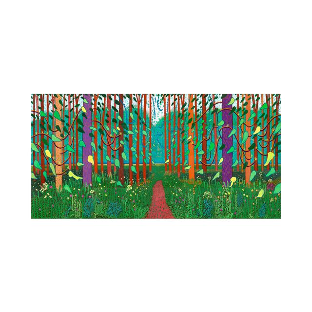 David Hockney De Aankomst van de Lente Poster Landschap Kunstwerk Prints Groen Tij Canvas Schilderij Muurkunst Foto's Huisdecoratie