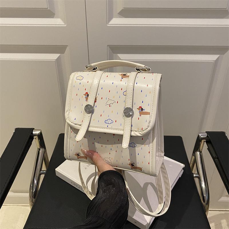 

Нишевый женский рюкзак новый универсальный рюкзак мини дорожная школьная сумка бежевый