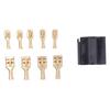 10 Satz Relaisstecker-Kit 5-polig Gehäusehalter 12V Fassung 30A 40A mit 30 Stück 10mm 20 Stück 6,3mm Klemme für Auto LKW Fahrzeug