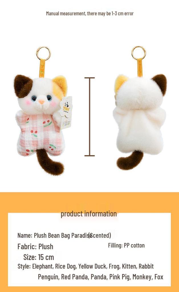 Kawaii Animal Plush Keychain Pendant Toy Ornament Gift
