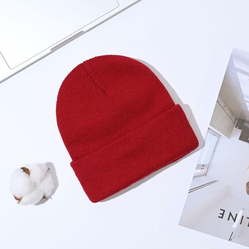 In Stock 0-3 Year Old Infant Knitted Hats Newborn Knitted Hats Cute Woolen Hats Autumn Winter Baby Woolen Hats
