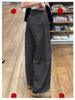 Women's Army Green High-Waisted Wide-Leg Cargo Pants - Petite, Loose-Fit, Slimming, Casual Spring 2026 Style
