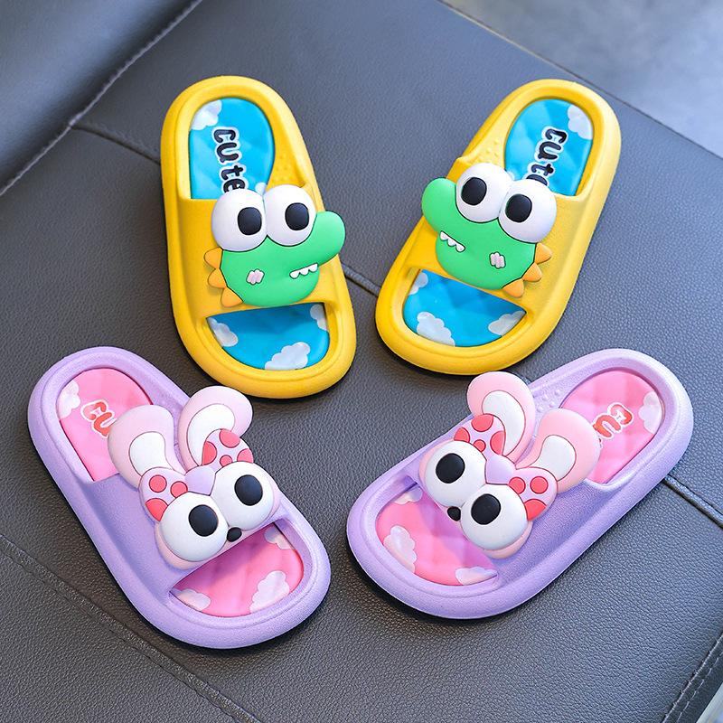 Summer Children's Sandals Boys and Girls Indoor Non-Slip Soft Sole Bathing Toddler Parent-Child Baby Kids Beach Slippers