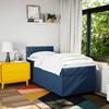 Maison Exclusive - Sommier à lattes de lit avec matelas Bleu 80x200 cm Tissu