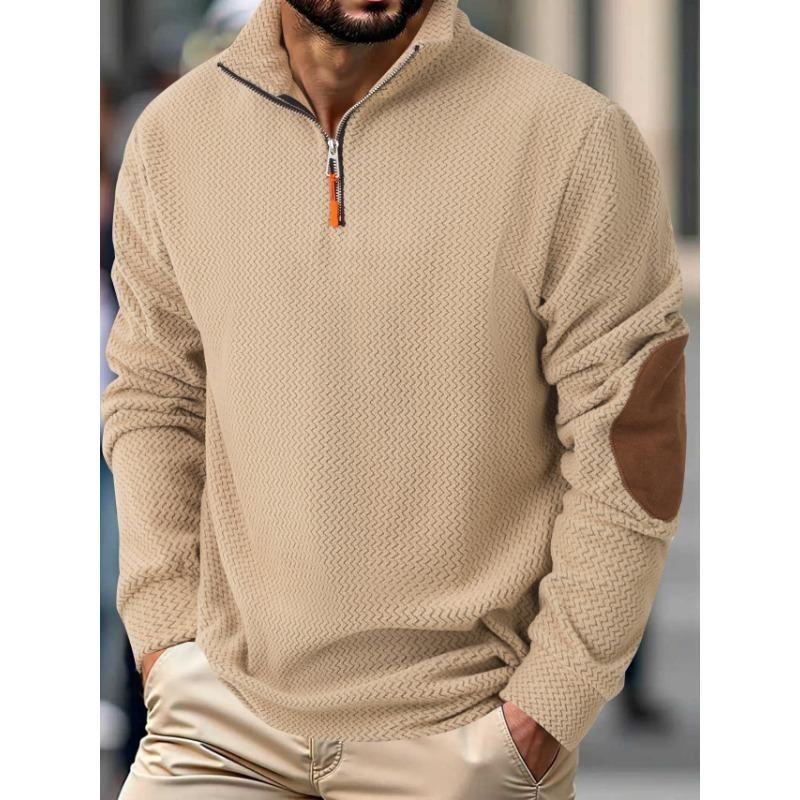 New Men's Outdoor Jacket Corduroy Casual Stand Collar Long Sleeve Sweatshirt