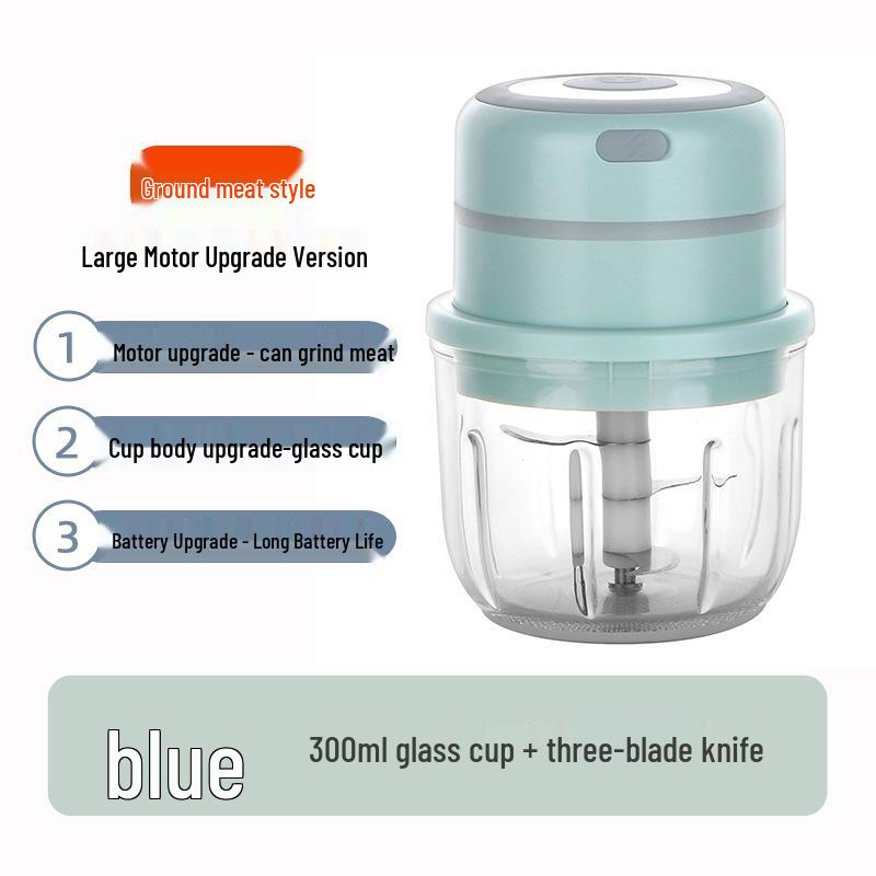 Elektrisk hvitløks- og kjøttkvern: Mini matkutter, kvern og skreller for husholdnings- og babymat